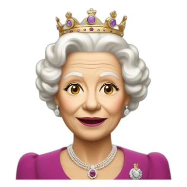 The queen with ref eyes sticker