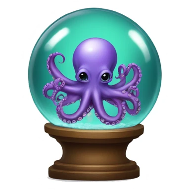 crystal ball with surgical octopus sticker