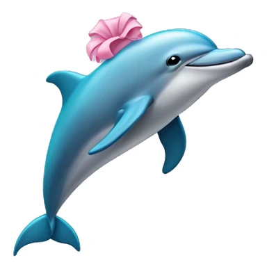 Dolphin wearing a tutu sticker
