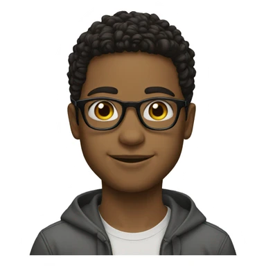 The boy with glasses oakley sticker