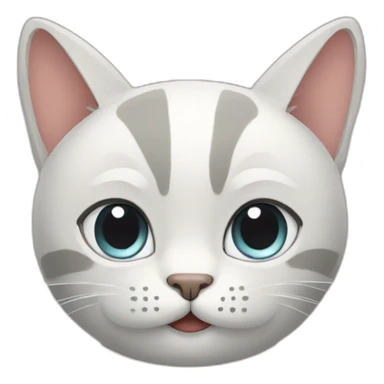 cat in mirror sticker