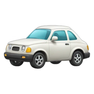 car with soap sticker