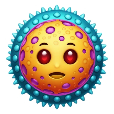  virus with many sticker