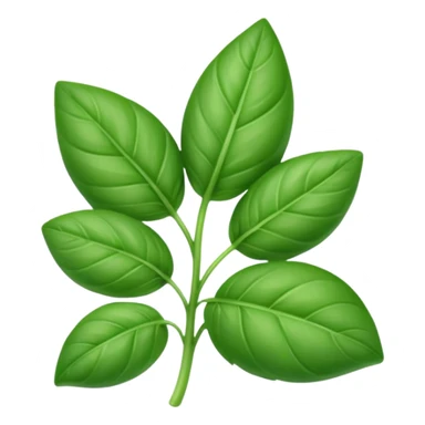 one basil leaf sticker