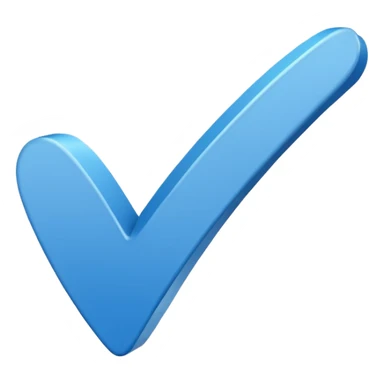 Create a verify tick Blue colour sticker