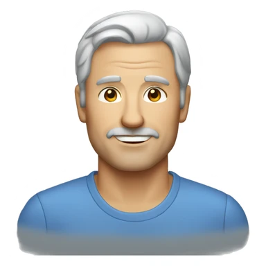 Causian middle-aged man sticker