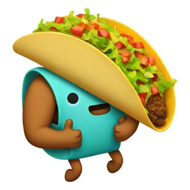taco eating taco sticker