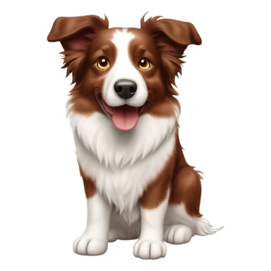 red merle border collie sticker