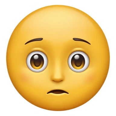 a regular emoji side eyeing in confusion  sticker