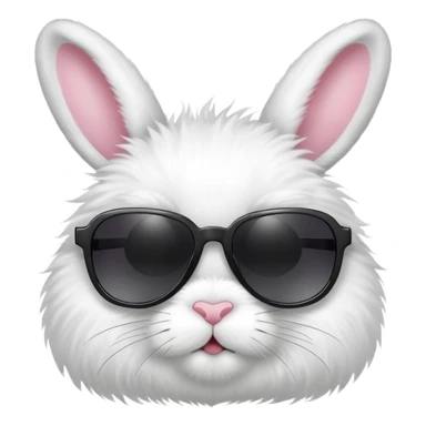Bunny wearing sunglasses sticker