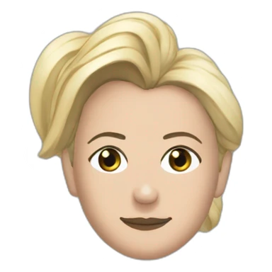 Marine le Pen avec une personne noire sticker