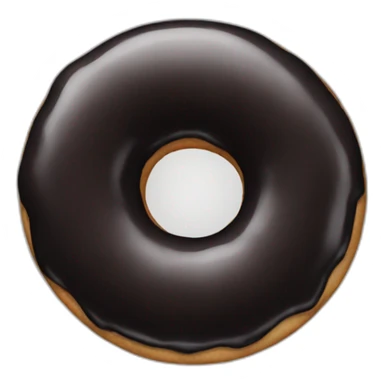 Black Doughnut sticker