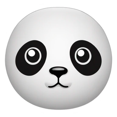 Panda-color is reversed sticker