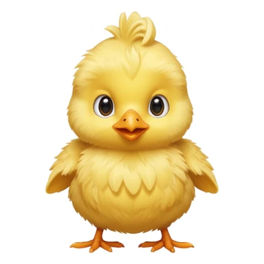 Baby chick pointing at camera sticker