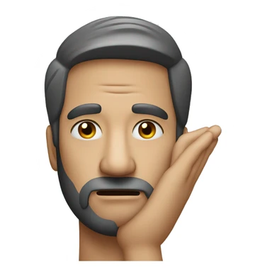 a man face palming sticker