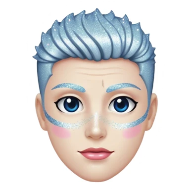 Gojo with glitter sticker