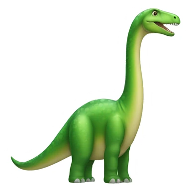 a green Brachiosaurus sticker