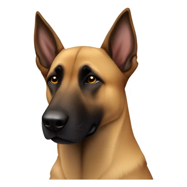 Belgian malinois sleepy sticker