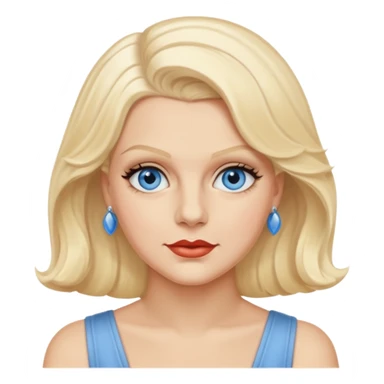 Jean Harlow blue eyes  sticker