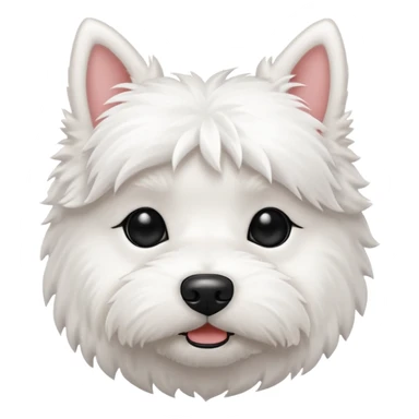 Tiny westie dog sticker