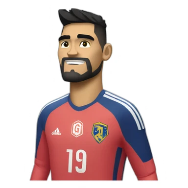 Please created an emoji for Boca Juniors goal keeper, Sergio Romero sticker