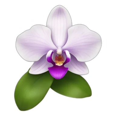 orchid flower sticker