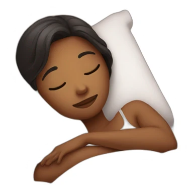 Girl in bed sleeping sticker