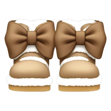 Uggs with a bow sticker