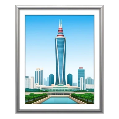 the bitexco tower in ho chi minh city sticker
