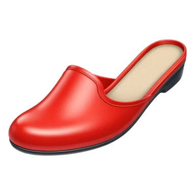 red plastic slipper sticker