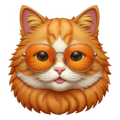 Cat with sunglasses sticker