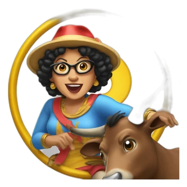 Megawati riding bullseye sticker