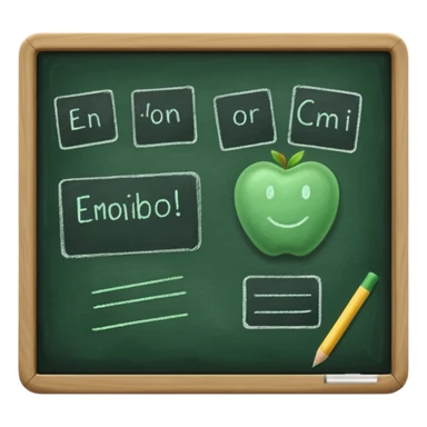 green black board notes on it sticker