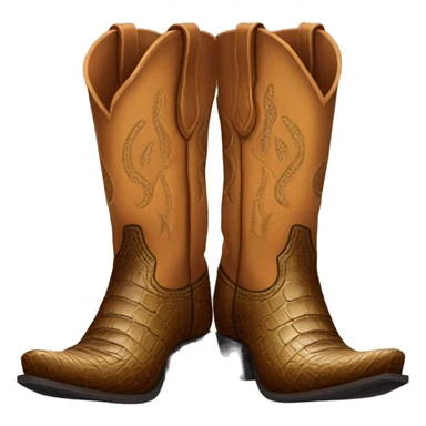 Alligator skin cowboy boots sticker
