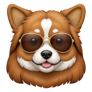 Dog in sunglasses  sticker