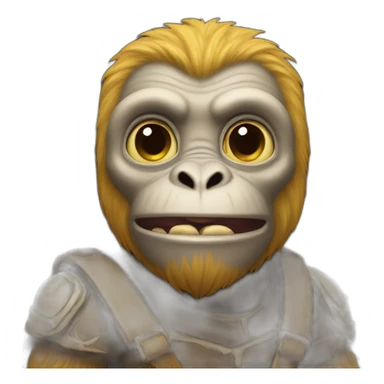 monkey on it orc sticker