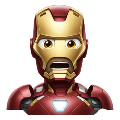 Iron man crying sticker