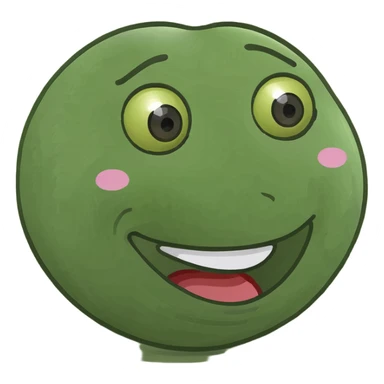 Happy emoji with hands on chin and feet in the air sticker