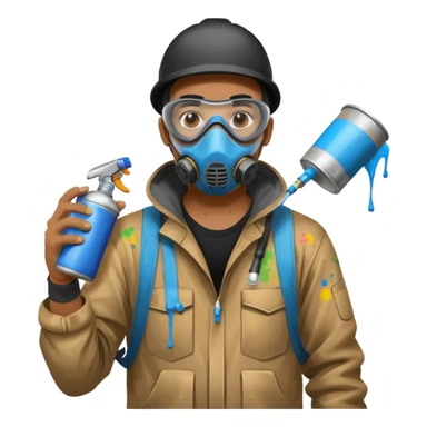 Street Grafitier man sticker