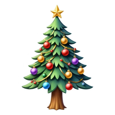 New Year's Tree sticker
