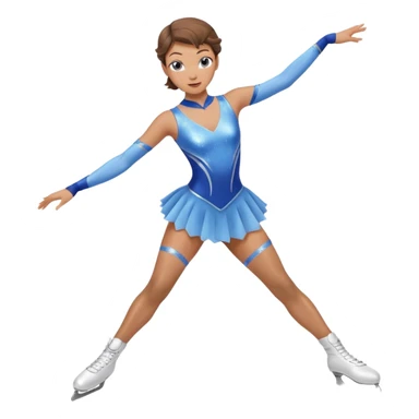 Dune worm female ice skater sticker
