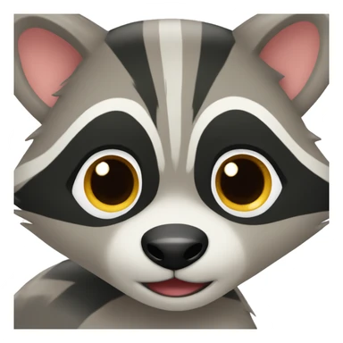 Cute raccoon  sticker