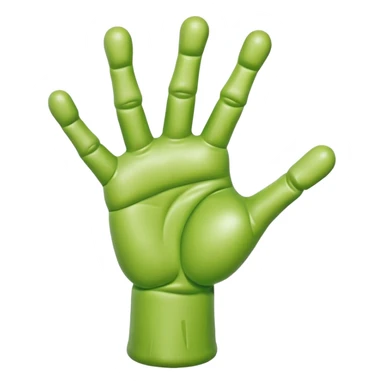 Jeff Koons style zombie inflatable hand   sticker
