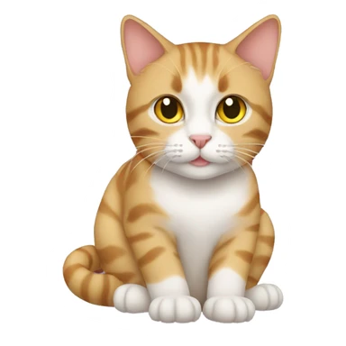 cat with 👉👈 emoji sticker