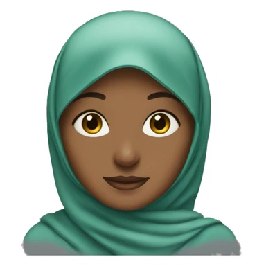 a woman wearing hijab sticker