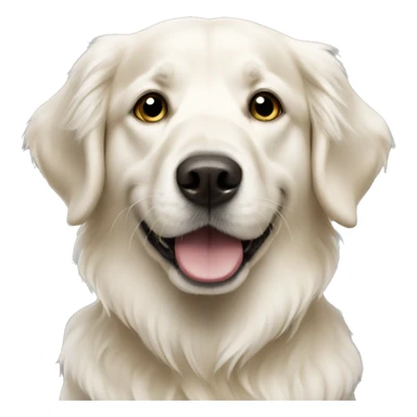 White golden retriever sticker