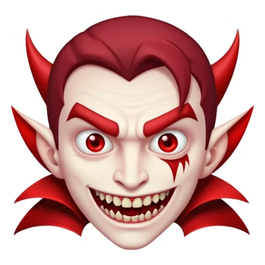 red men Vampire sticker