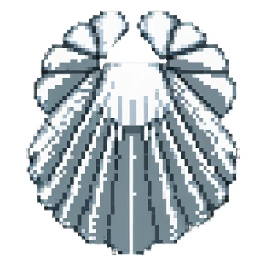 Clam with shiny pearl inside, open seashell revealing pearl treasure sticker