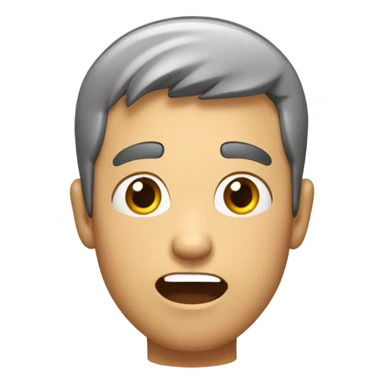 guy putting hands on his head surprised  sticker