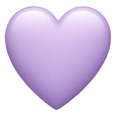pastel lilac coloured heart sticker